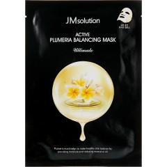JMsolution Active plumeria balancing mask Зволожуюча тканинна маска з плюмерію