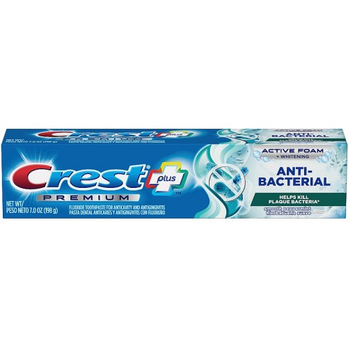 Crest Plus Premium Anti-bacterial 198g Антибактеріальна зубна паста