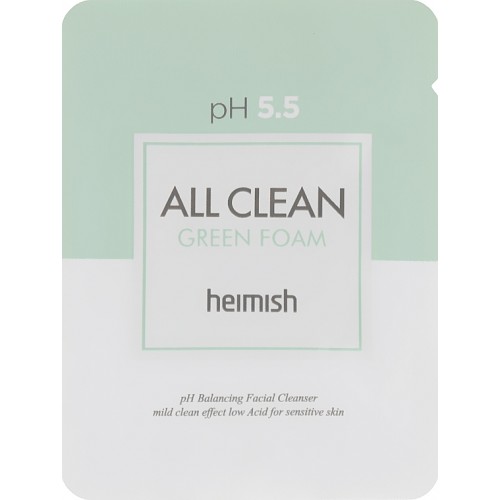 Heimish all clean green foam PH 5.5 Пробник