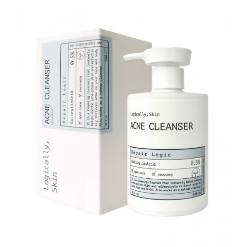 Logically Skin Akne Cleanser 300ml Очищувач для обличчя та тіла з акне