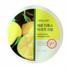 Lebelage lemon detox massage cream Лимонний масажний детокс-крем