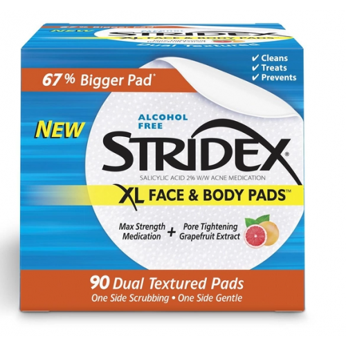 Stridex 2 XL Face Body Pads 90 шт Пади з саліциловою кислотою