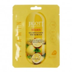 Jigott Vitamin real ampoule mask Тканинна маска вітамінна