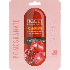 Jigott Pomegranate real ampoule mask Тканинна маска з гранатом
