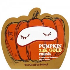 Too cool for school Тканинна поживна маска з гарбузом і золотом