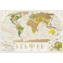 1DEA.me Скретч Карта Світу у срібному кольорі