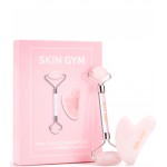 Skin Gym Набір ролик з аметист +гуа-ша з кристалів рожевого кварцу