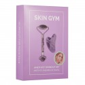 Skin Gym Масажний ролер для обличчя з кристалів рожевого кварцу