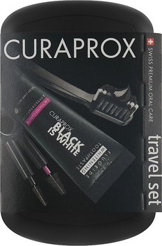 Curaprox Travel Set Black is White ЦБ-00031755 фото