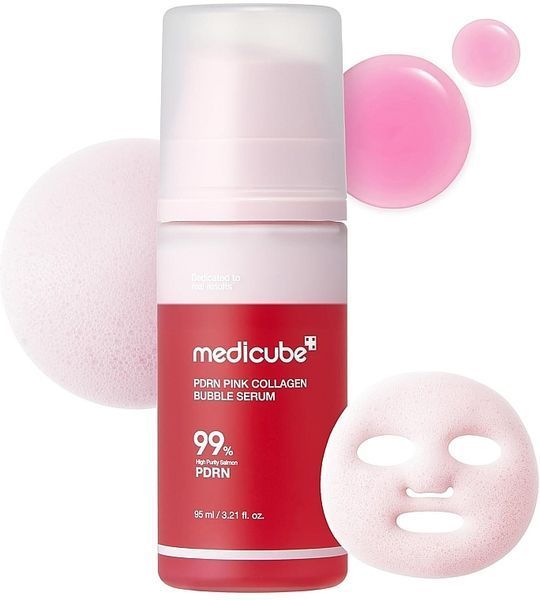 Medicube PDRN Pink Collagen Bubble 95ml Відновлююча сироватка ЦБ-00040531 фото