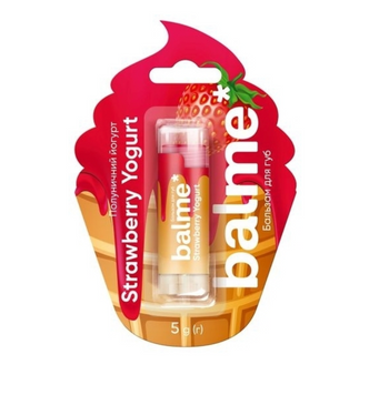 Balme Strawberry Yogurt Lip Balm Бальзам для губ Полуничний йогурт ЦБ-00038868 фото