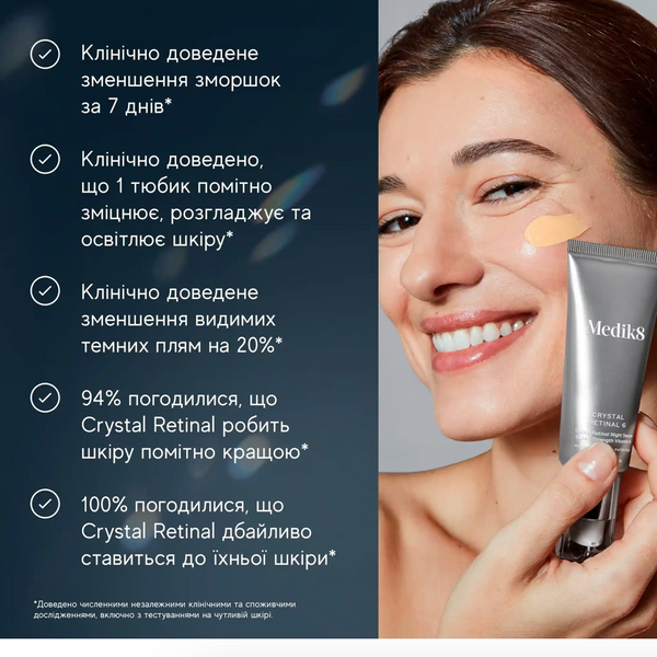 Medik8 Crystal Retinal 6 30ml Нічний крем з ретиналем ЦБ-00037685 фото