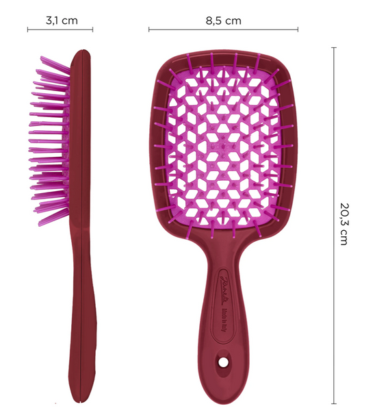 Janeke Superbrush Щітка Бургундія з рожевий ЦБ-00041147 фото