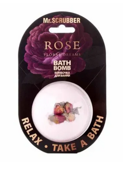 Mr.Scrubber Rose Floral Dreams Бомба для ванни Уцінка до 01.27 ЦБ-00041271 фото