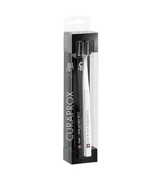 Curaprox White is black Duo Ultrasoft Набір зубних щіток 2 шт ЦБ-00033717 фото
