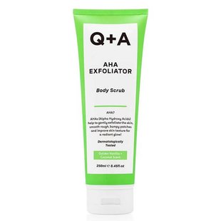 Q+A AHA Exfoliator Body Scrub 250ml Скраб для тіла з АНА кислотами ЦБ-00031604 фото