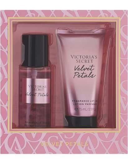 Victorias secret Velvet Petals 75ml Набір спрей і лосьйон купити в