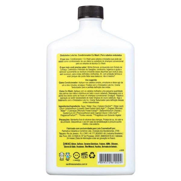 Lola From Rio Ondulados Lola Inc 500ml Кондиціонер для кучерявого волосся ЦБ-00037052 фото