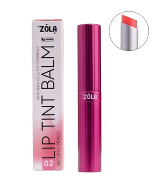 Zola Lip Tint Balm 02 Peach Natural 3g Відтінковий бальзам для губ ЦБ-00041851 фото