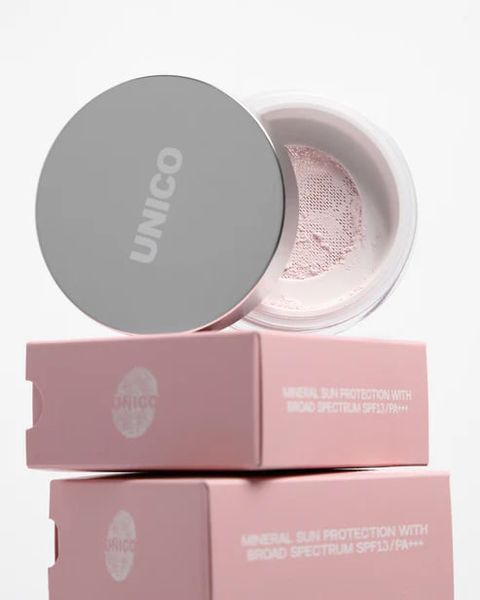 Unico Powder Setting Finish Pink Aura SPF13/PA+++ Рожева сяюча пудра для обличчя ЦБ-00036562 фото