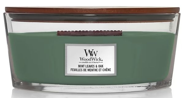 Woodwick Ellipse Mint Leaves & Oak 453г ЦБ-00033732 фото