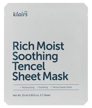 Dear Klairs Rich Moist 25ml Зволожуюча заспокійлива маска ЦБ-00035694 фото