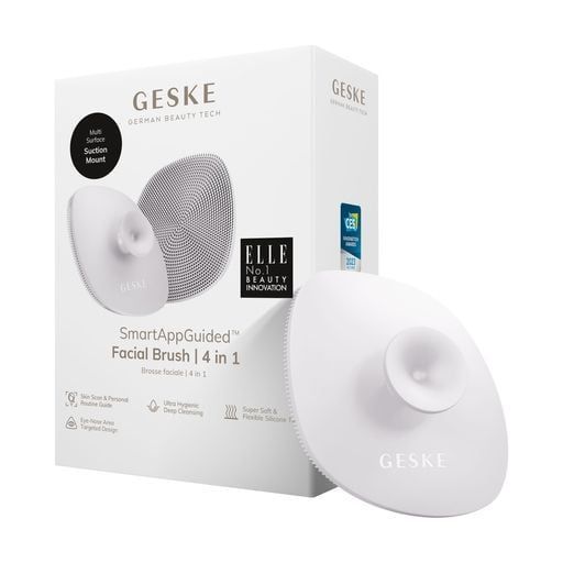 Geske Facial Brush 4 in 1 Щітка для обличчя 4 в 1 з тримачем Пудровий ЦБ-00036410 фото