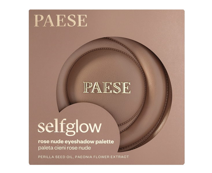 Paese Selfglow Eyeshadow Palette Rose Nude 12г Палетка тіней для повік ЦБ-00040804 фото