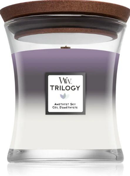 Woodwick Medium Trilogy Amethyst Sky 275г Свічка ЦБ-00033751 фото