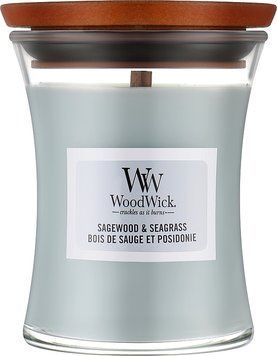 Woodwick Medium Sagewood Seagrass 275г Свічка ЦБ-00037808 фото