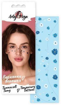Тату Arley Sign A6 Веснянки волошки ЦБ-00039713 фото