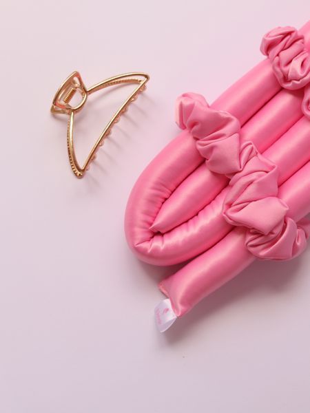 Vintage Бігуді Світло рожеві з крабом ЦБ-00035173 фото