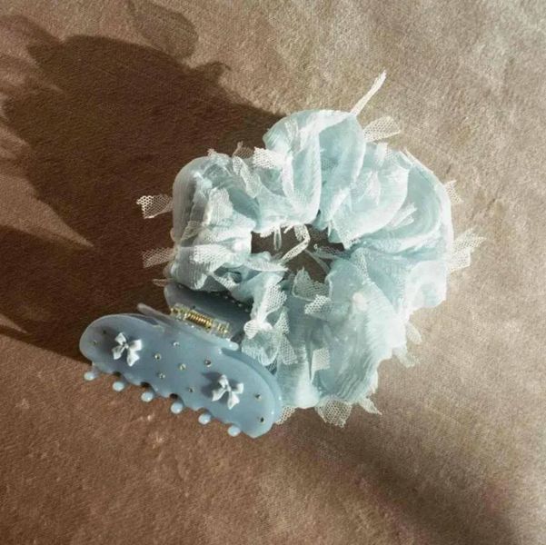 Emi Jay Sweetheart Clip in Blue Ribbon Крабик для волосся ЦБ-00035286 фото